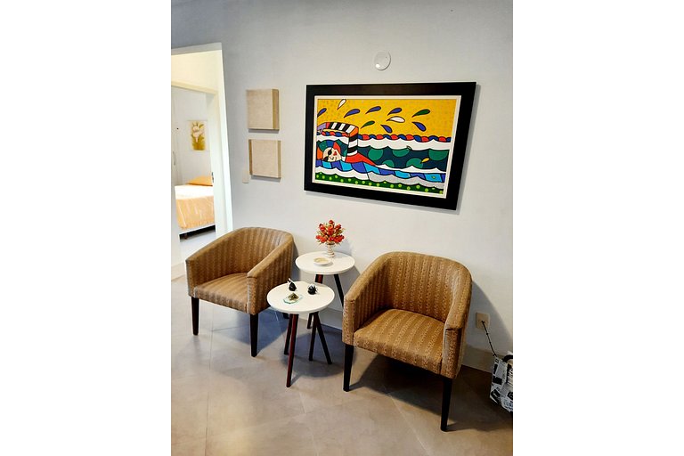 AF24: Decorado, bem localizado, piscina e WI-FI