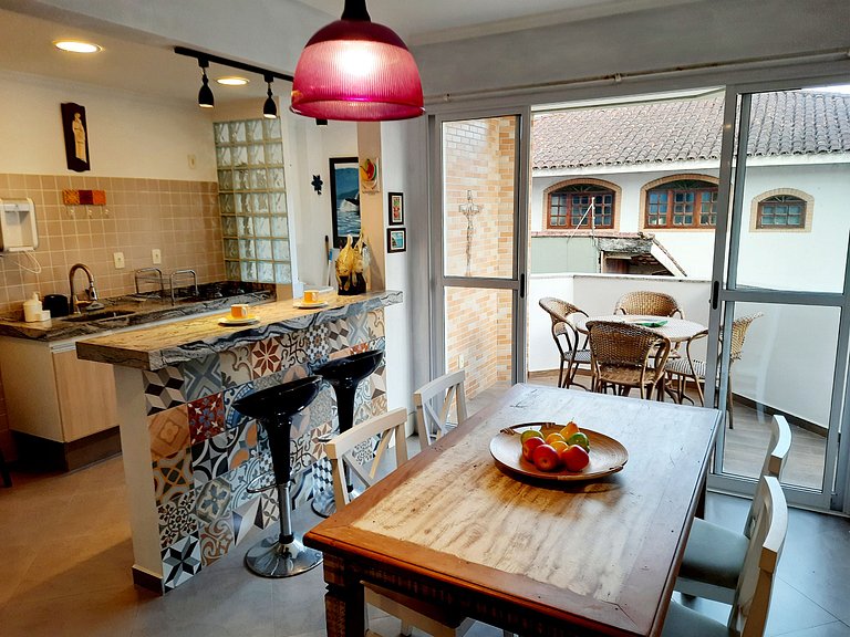 AF24: Decorado, bem localizado, piscina e WI-FI