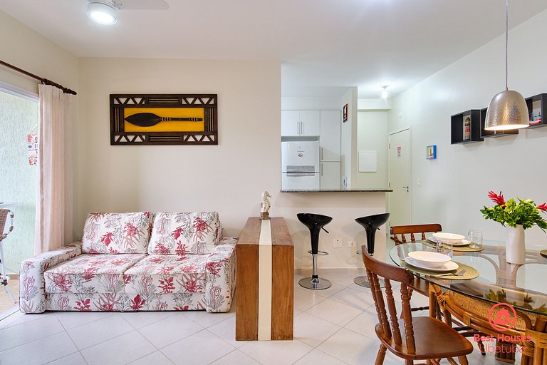 HT3 - Bem localizado, Ar, Piscina e Var. Gourmet
