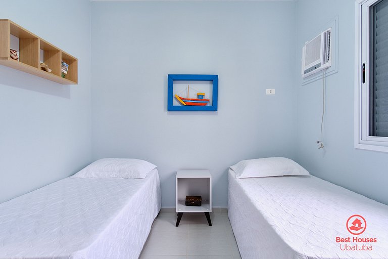 HT3 - Bem localizado, Ar, Piscina e Var. Gourmet