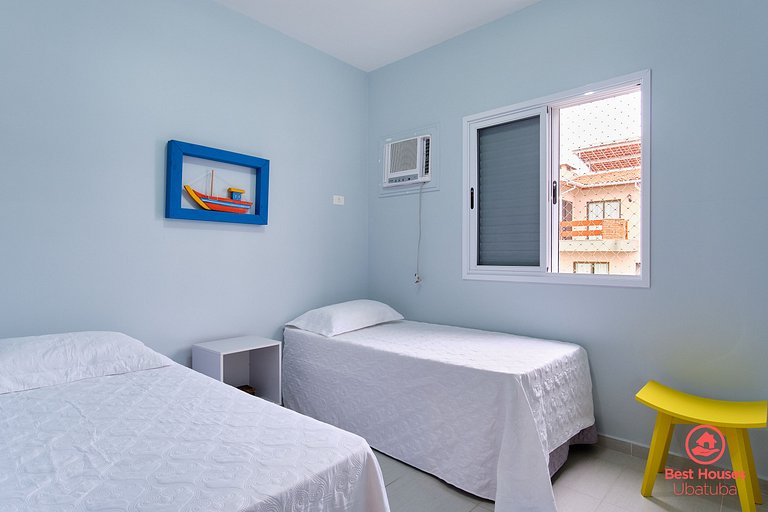 HT3 - Bem localizado, Ar, Piscina e Var. Gourmet