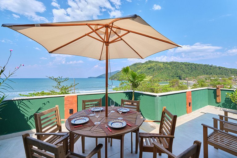 Af-52 Cobertura Pé na Areia, Linda, Ar, Espaço Gourmet, Recé