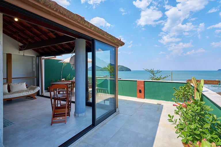 Af-52 Cobertura Pé na Areia, Linda, Ar, Espaço Gourmet, Recé