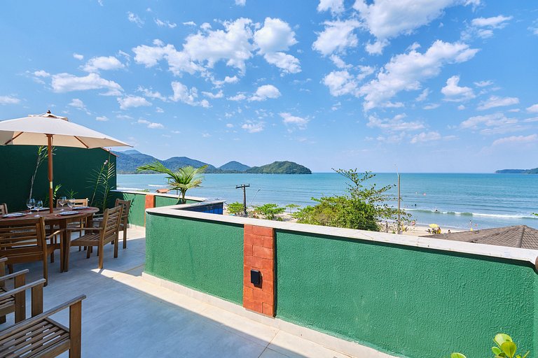 Af-52 Cobertura Pé na Areia, Linda, Ar, Espaço Gourmet, Recé