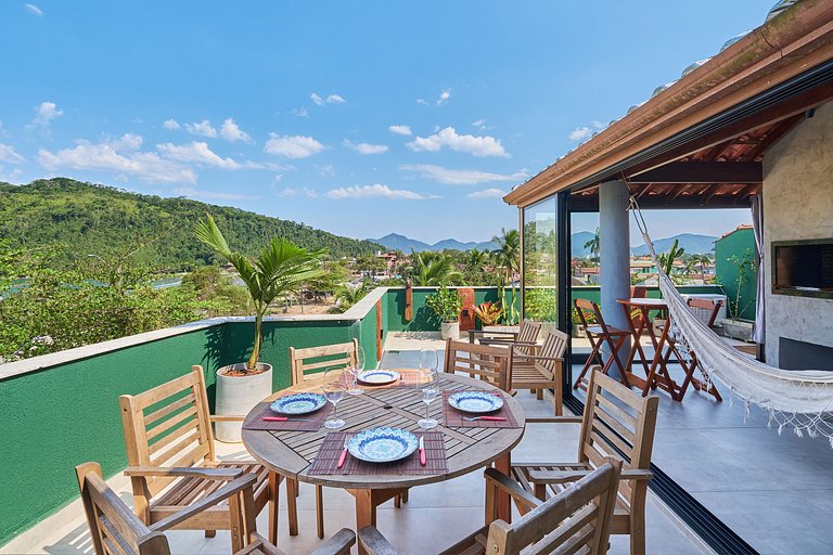 Af-52 Cobertura Pé na Areia, Linda, Ar, Espaço Gourmet, Recé
