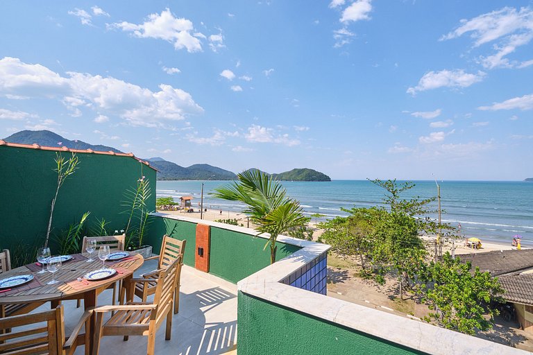 Af-52 Cobertura Pé na Areia, Linda, Ar, Espaço Gourmet, Recé