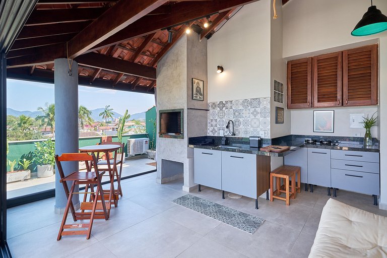 Af-52 Cobertura Pé na Areia, Linda, Ar, Espaço Gourmet, Recé