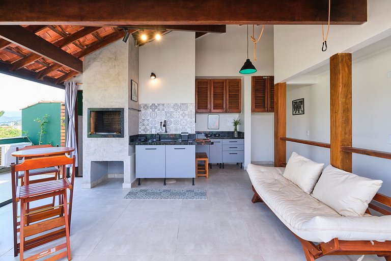 Af-52 Cobertura Pé na Areia, Linda, Ar, Espaço Gourmet, Recé