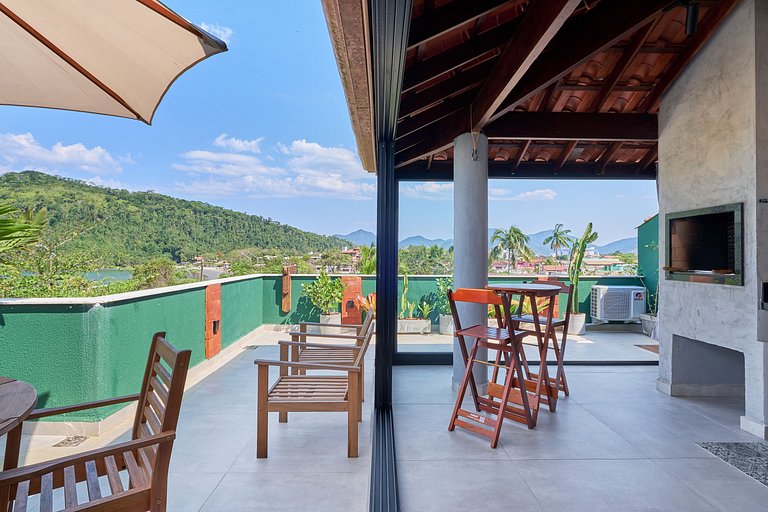 Af-52 Cobertura Pé na Areia, Linda, Ar, Espaço Gourmet, Recé