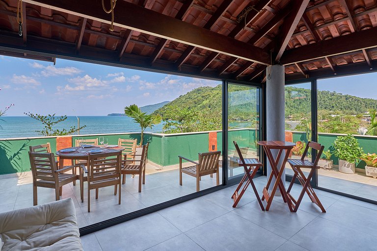 Af-52 Cobertura Pé na Areia, Linda, Ar, Espaço Gourmet, Recé