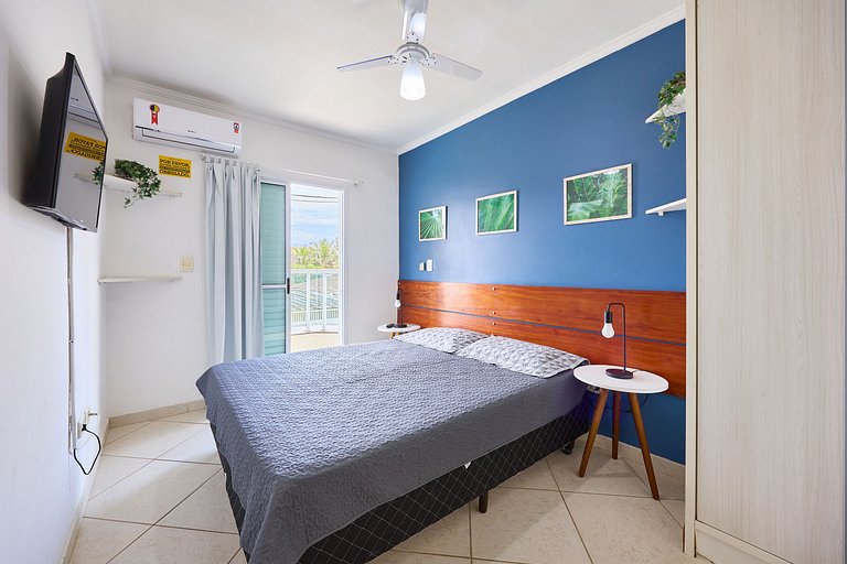 AF11: Perto das praias e comércio, piscina, ar, wi-fi, varan
