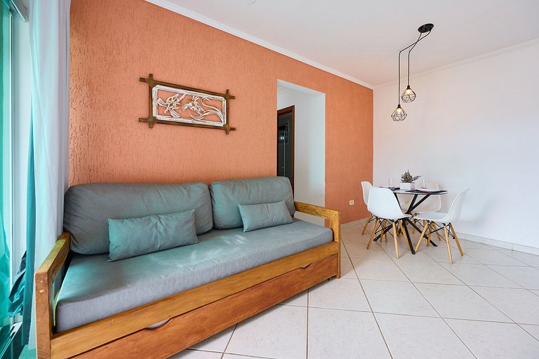 AF-11 Varanda gourmet, ar, piscina, próximo praias