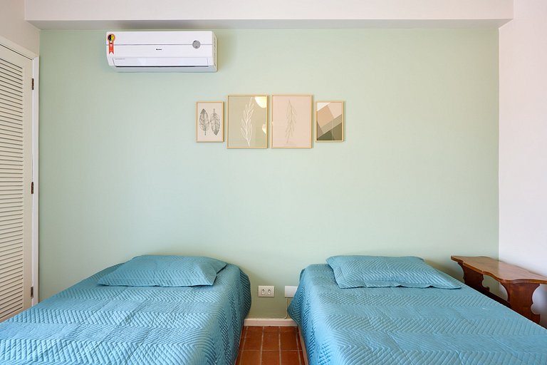 Af-61 Vista Mar, Lazer Completo, Ar, 3 Dorm