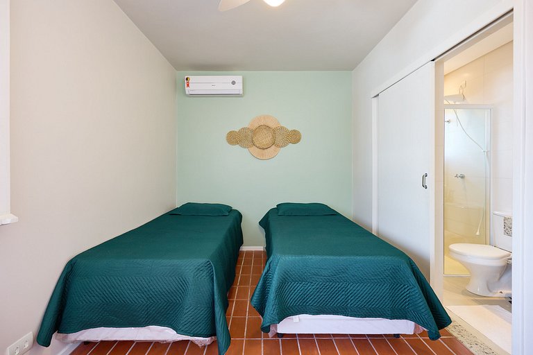 Af-61 Vista Mar, Lazer Completo, Ar, 3 Dorm