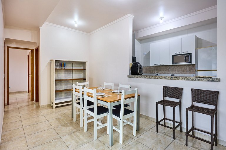 Af-70 Apartamento espaçoso com vista para o mar