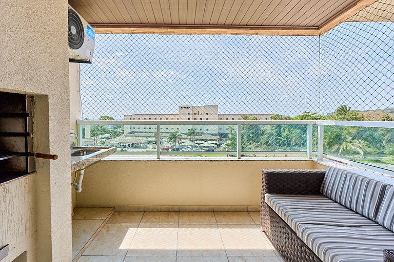 Af-70 Apartamento espaçoso com vista para o mar