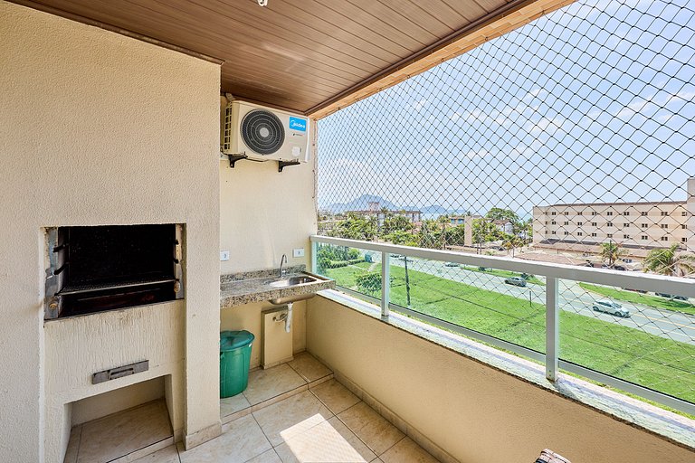 Af-70 Apartamento espaçoso com vista para o mar