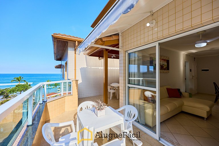 Af-75 Cobertura Pé na Areia, 4 dorm, 5 banheiros