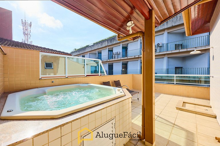 Af-74 Cobertura Pé na Areia, 4 dorm, 5 banheiros, 10 pessoas