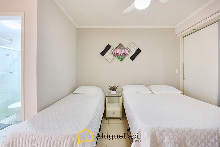 Af-74 Cobertura Pé na Areia, 4 dorm, 5 banheiros, 10 pessoas