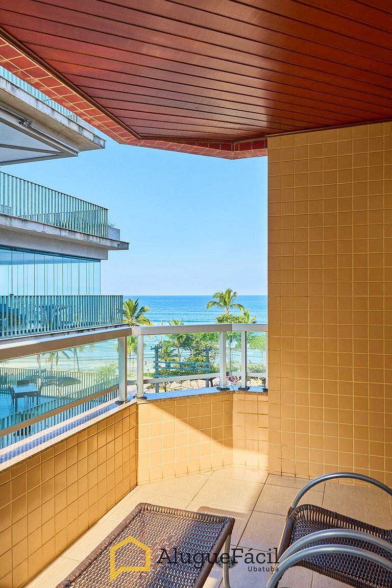 Af-74 Cobertura Pé na Areia, 4 dorm, 5 banheiros