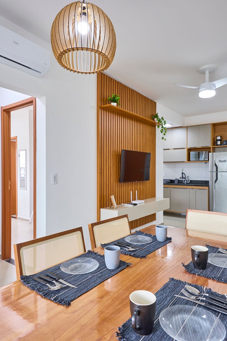 AF-80 Itaguá: Apto Novo c/ Piscina, Varanda e Ar