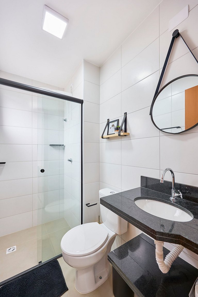 AF-80 Itaguá: Apto Novo c/ Piscina, Varanda e Ar