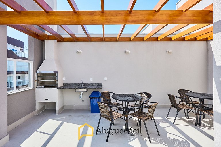 AF-80 Itaguá: Apto Novo c/ Piscina, Varanda e Ar