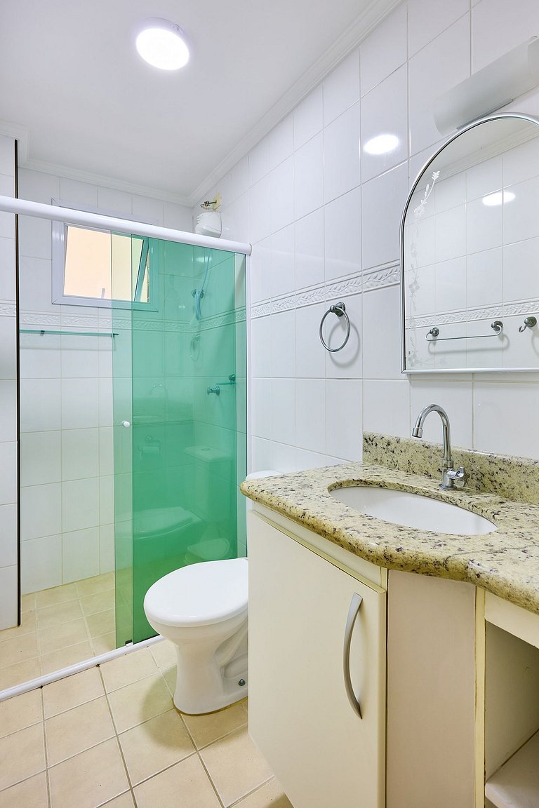 Af-14 Praia Grande Pé na Areia, Ar, 2 Dorm