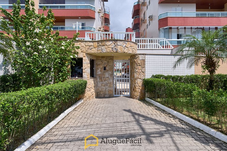 Af-14 Praia Grande Pé na Areia, Ar, 2 Dorm